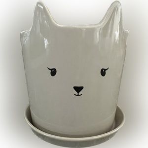 NWT Animal Planter / Pot with Saucer